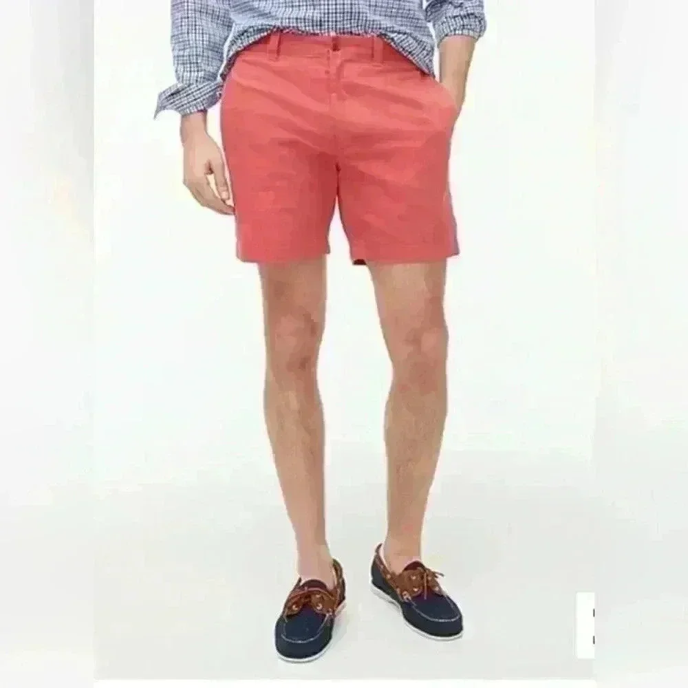 COPY - J CREW MENS CLASSIC FLAT FRONT CHINO SHORTS Sz. 38 x 9